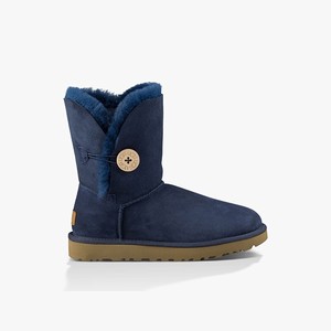 Ugg Bailey Button II Klassiska Stövlar Dam Marinblå (014632XFQ)